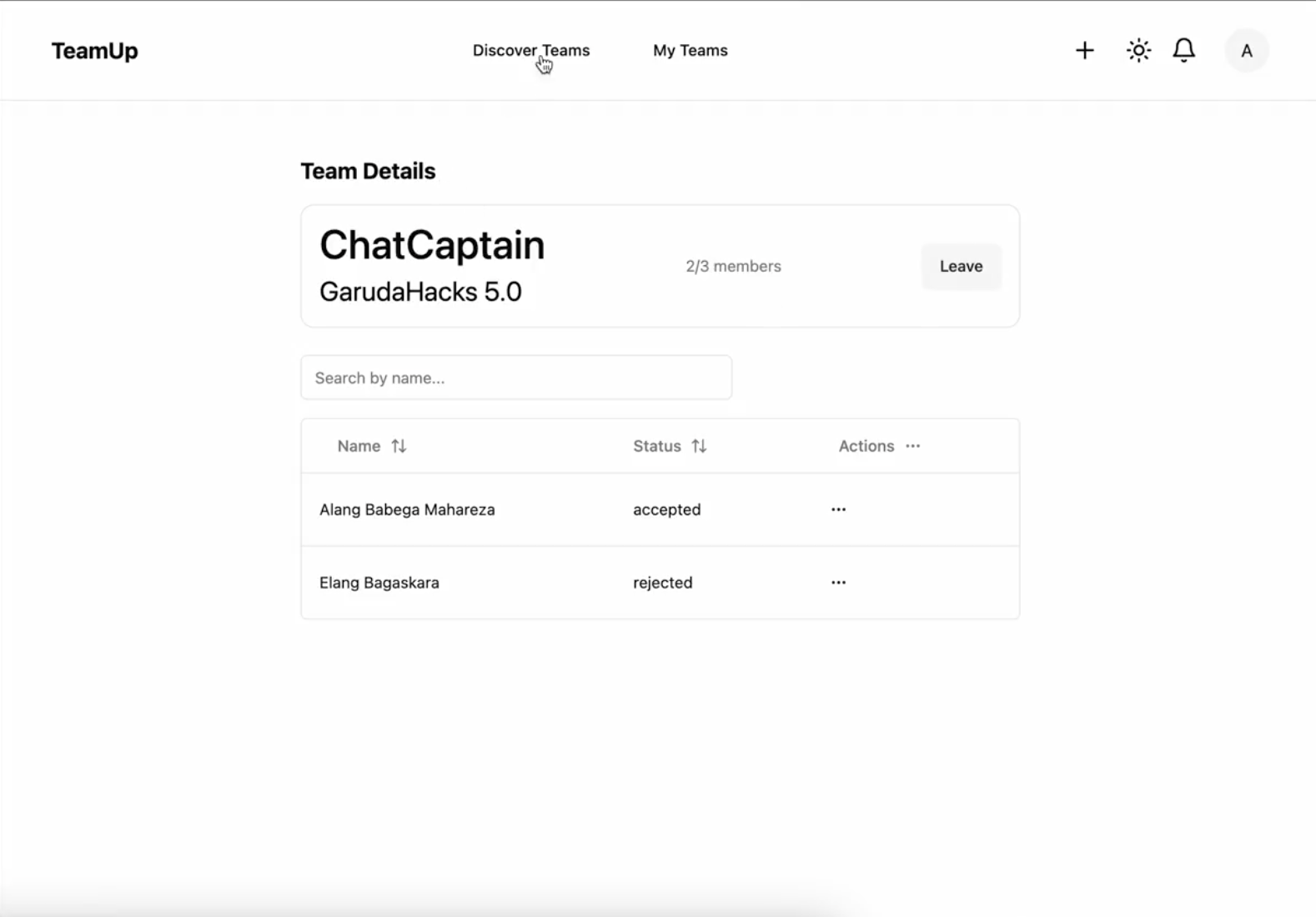 TeamUp screenshot 3